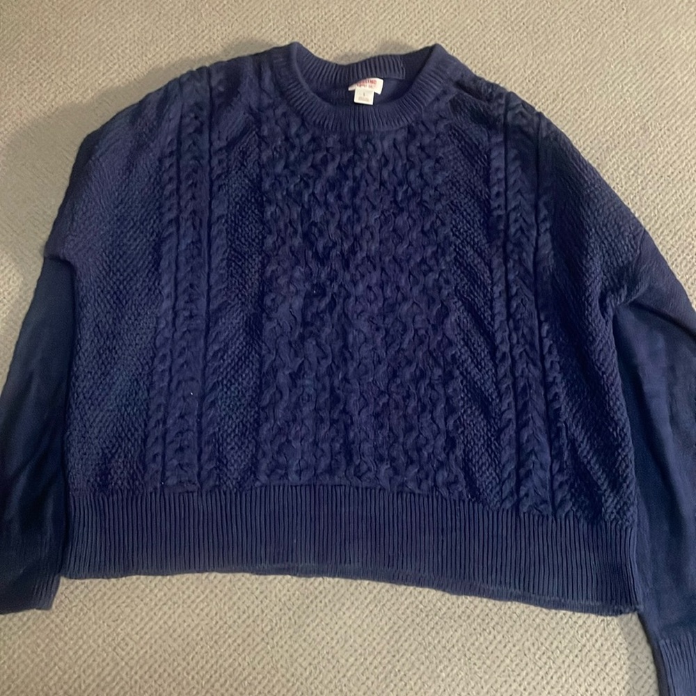 Blue Knit Sweater - Picture 1 of 6